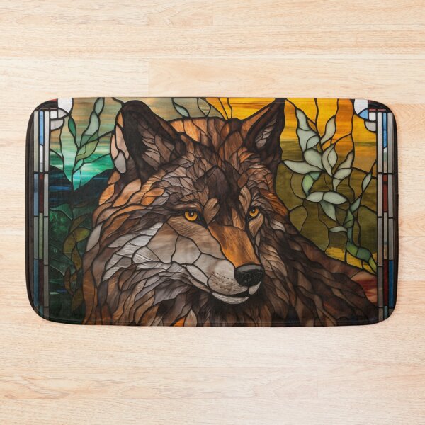 Item preview, Red Wolf in Stained Glass designed and sold by RedHandedOD.