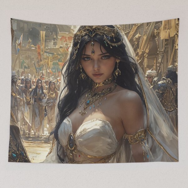 Item preview, The Enigmatic Queen’s Procession designed and sold by oanaunciuleanu.