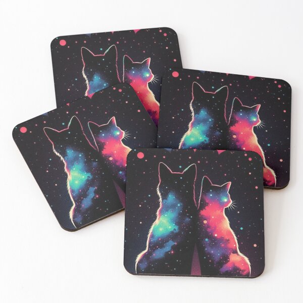 Item preview, Cosmic Love of Two Kittes designed and sold by DesignzByJai.