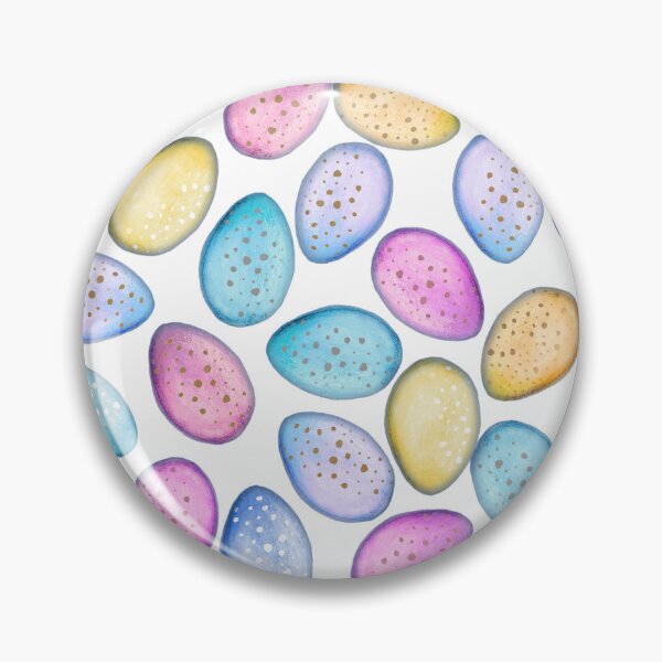 Item preview, Easter Eggs in pastel bright colours on white designed and sold by MagentaRose.