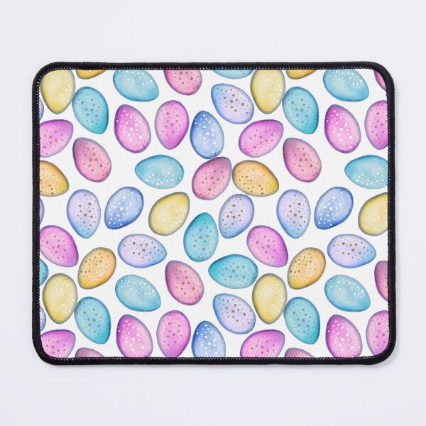 Item preview, Easter Eggs in pastel bright colours on white designed and sold by MagentaRose.