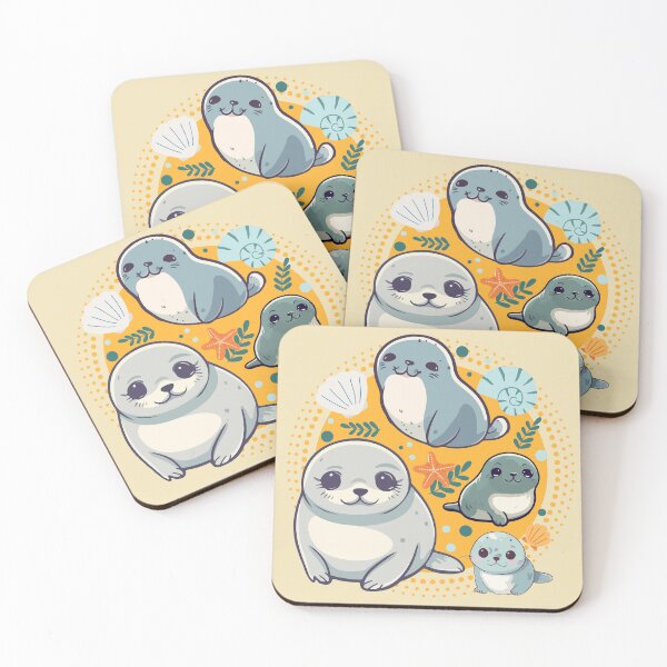 Item preview, Cute Baby Seals designed and sold by TurquoiseBird.
