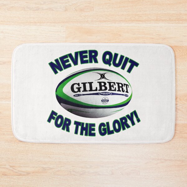 Item preview, Rugby; Never Quit; For The Glory;  designed and sold by StickerApe.