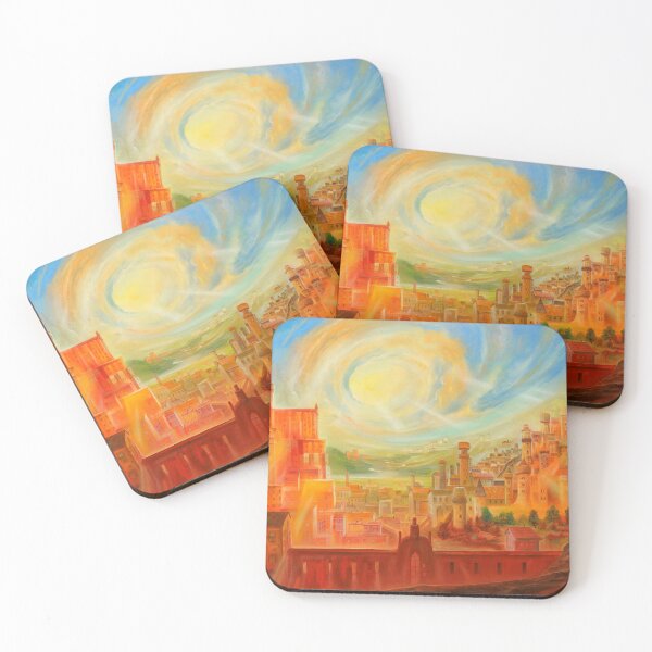 Item preview, City lights - an invented city lights up from within designed and sold by art paintings.