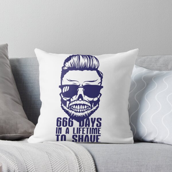 Aperçu de l'œuvre tete de mort hipster days barbe lifetime citation shave créée et vendue par Achille3777.