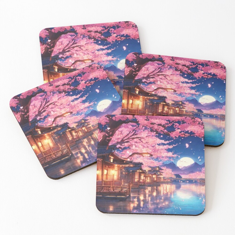 "Japanese Cherry Blossom Anime Scenery" Poster for Sale by aniscapes ...