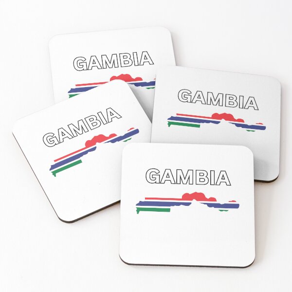 Item preview, Gambia Flag Map Design designed and sold by atomstartup.