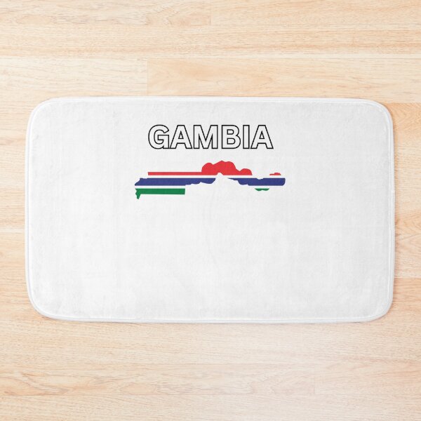 Item preview, Gambia Flag Map Design designed and sold by atomstartup.