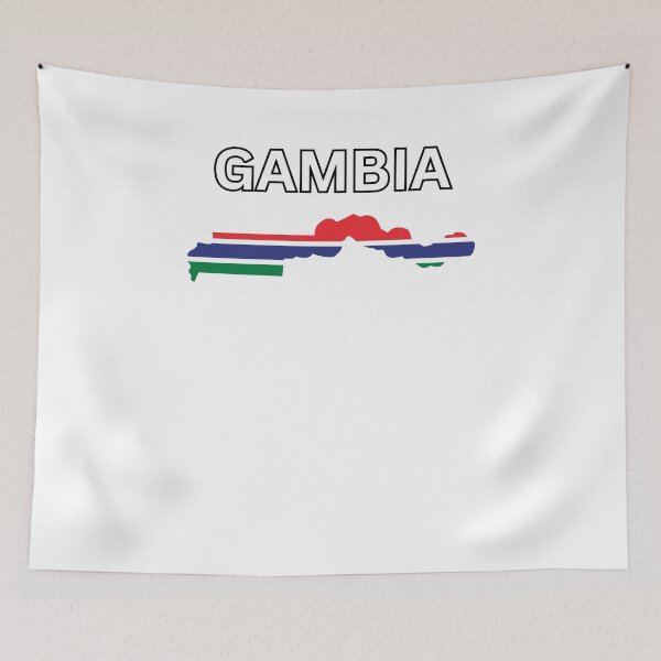 Item preview, Gambia Flag Map Design designed and sold by atomstartup.