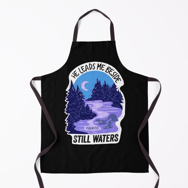 Item preview, He Leads Me Beside Still Waters (He Restores My Soul) Psalm 23 Verse 2 | Christian | Gospel | Night River designed and sold by MJDezigns.