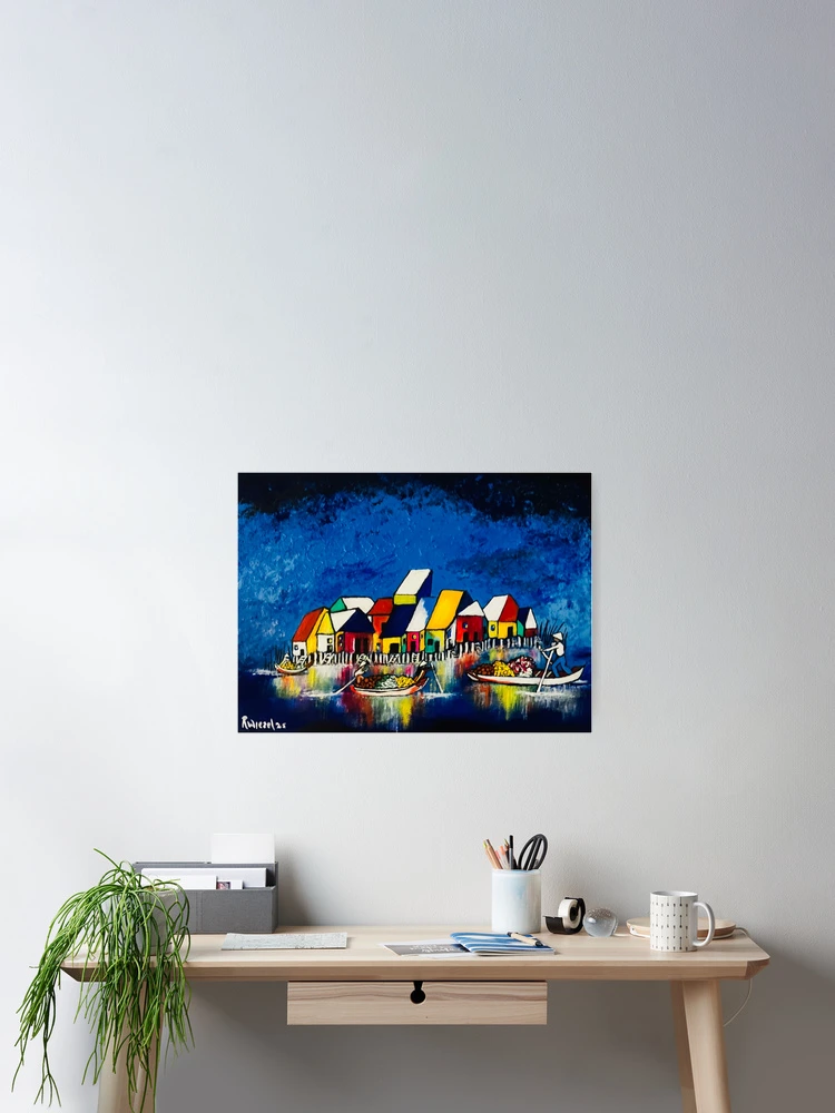 Thumbnail 2 of 3, Poster, Floating Markets designed and sold by ROB51.