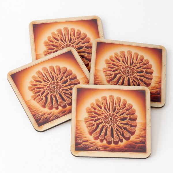 Item preview, Radiant Coral Symmetry - Amber Bio luminescent Marine Structure designed and sold by MVXX.