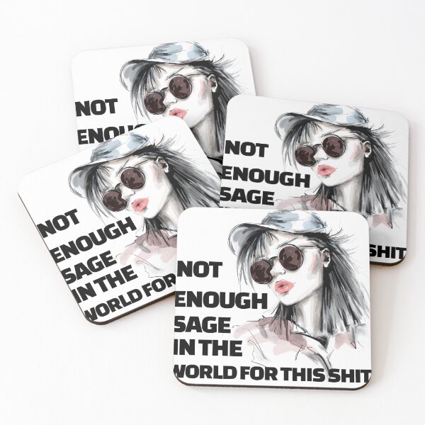 Item preview, Parisian Aesthetic bold quote not enough sage designed and sold by doracreations.