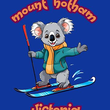 Artwork thumbnail, Mount Hotham koala skier by sydney-syder