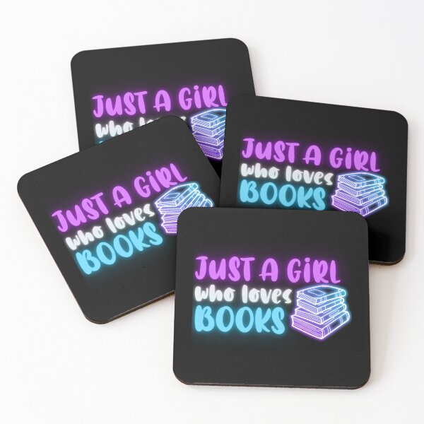 Item preview, Just A Girl Who Loves Books | designed and sold by Lotta Luxxa Lifestyle.