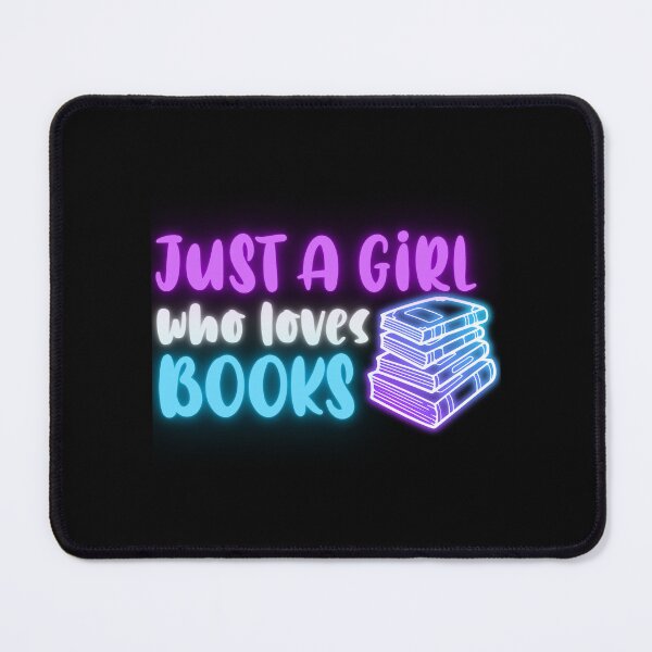 Item preview, Just A Girl Who Loves Books | designed and sold by Lotta Luxxa Lifestyle.