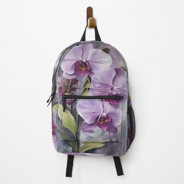 Item preview, Orchids Brushstrokes White and Lilac with Gray designed and sold by Ciervo Primavera.