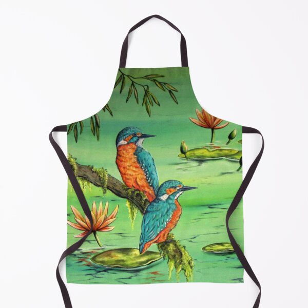 Item preview, Kingfishers at the water lily pond designed and sold by Naturzauber.