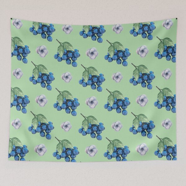 Item preview, Blue berries in bloom designed and sold by Topmel.