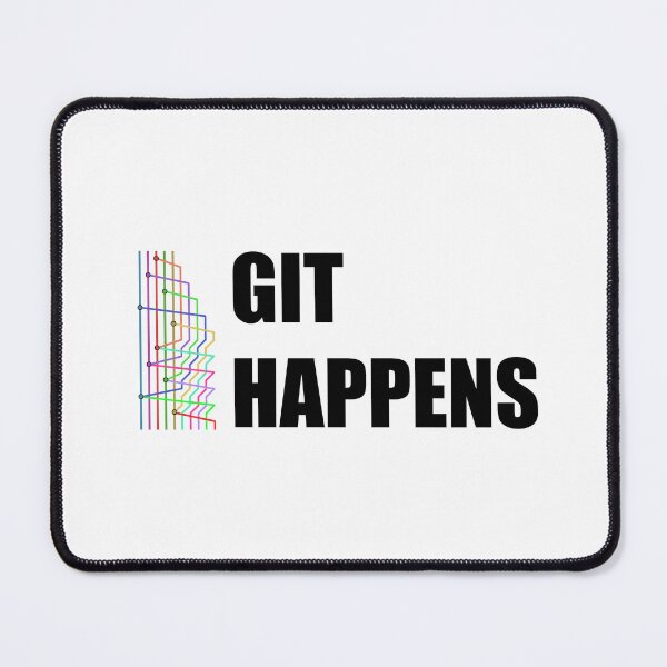 Item preview, Git Happens in Black designed and sold by Sciencey Shirts.