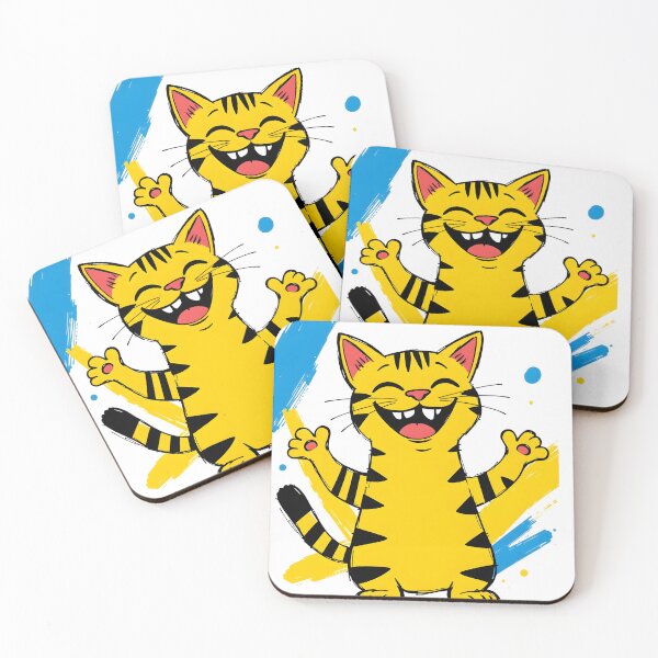 Item preview, Cartoon Happy Cat 3 designed and sold by disturbedrod.