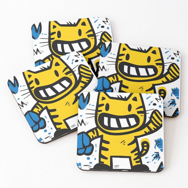 Item preview, Cartoon Happy Cat 4 designed and sold by disturbedrod.