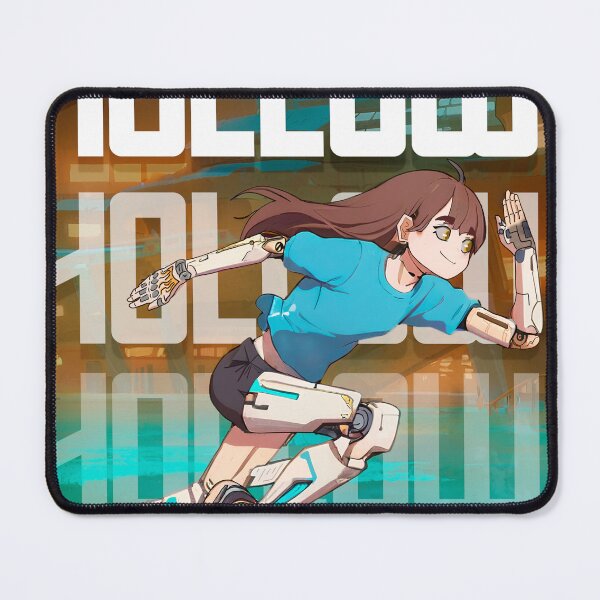Item preview, Anime Girl running in cyberpunk beach designed and sold by SetSumi.