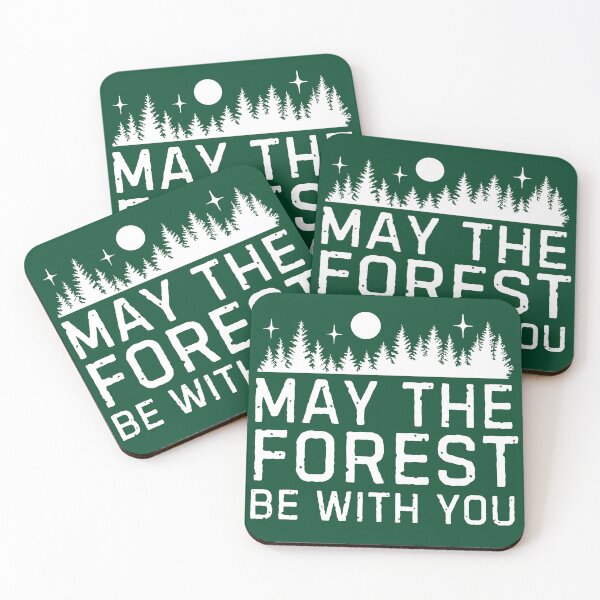 Item preview, May the forest be with you - hiking and camping designed and sold by EvergreenWhimsy.