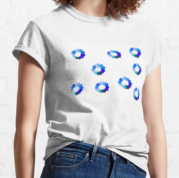 Vista previa del artículo con la obra «Flores azules», diseñado y vendido por Ivyjeandesigns.