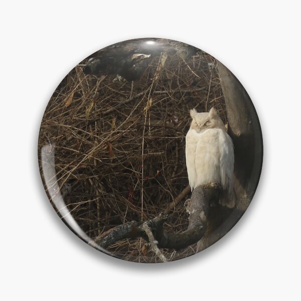 Item preview, Leucistic Great Horned Owl 6 designed and sold by locustgirl.