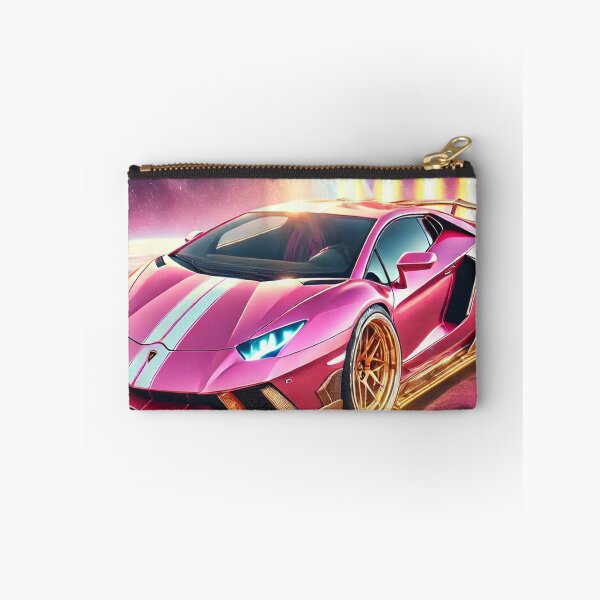 Item preview, Pink Lamborghini in Space | Futuristic Supercar | Luxury Cosmic Ride designed and sold by AkilaCreations .