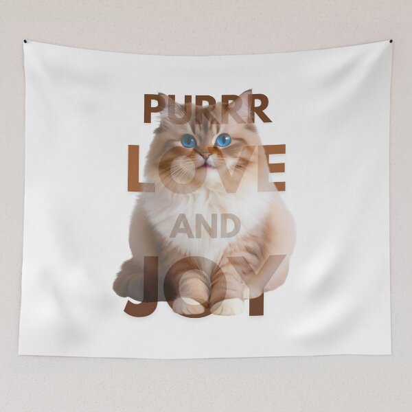 Aperçu de l'œuvre Purrr Love and Joy – Adorable chat Ragdoll créée et vendue par Fredster1966.