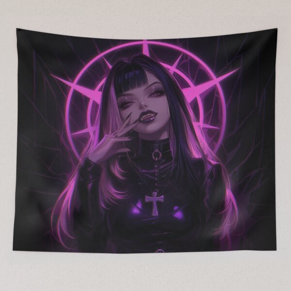 Item preview, goth nun designed and sold by CursedbyLilith.