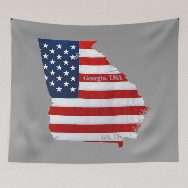Item preview, American Flag Over Georgia Design designed and sold by PhilbonianDezin.
