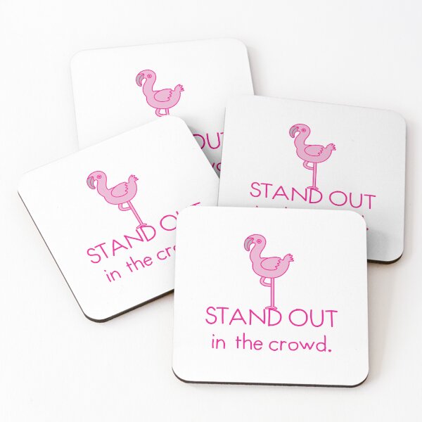 Item preview, Stand out in the crowd with pink flamingo on one foot designed and sold by jazzydevil.