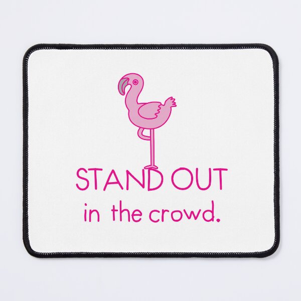 Item preview, Stand out in the crowd with pink flamingo on one foot designed and sold by jazzydevil.