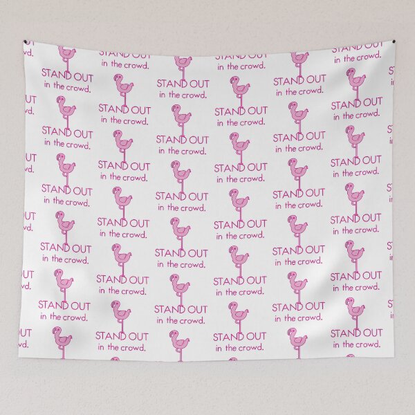 Item preview, Stand out in the crowd with pink flamingo on one foot designed and sold by jazzydevil.
