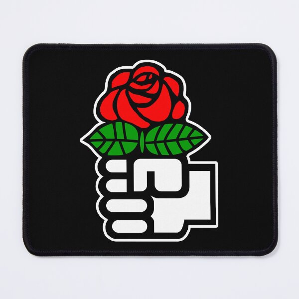 Item preview, Socialist Rose (Black Background) designed and sold by Good-Looking Corpse.