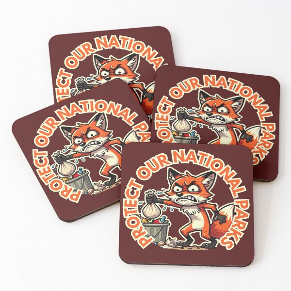 Item preview, Protect our national parks funny graphic with fox designed and sold by Meandmyshop.
