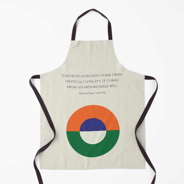 Item preview, Indomitable Will Mahatma Gandhi Quote India Peace designed and sold by kakarikihill.