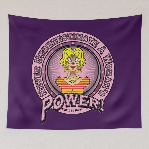 Item preview, Never Underestimate A Woman's Power! designed and sold by MontanaJack.