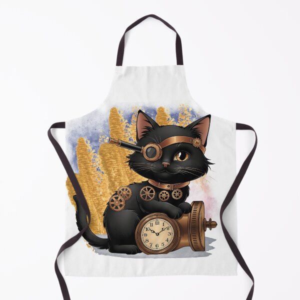 Item preview, Steampunk Timekeeper Cat and Master Time Traveler designed and sold by ChenEngEng.