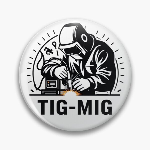 Item preview, Professional Welder Illustration with TIG-MIG Text designed and sold by Cloud-Riders.