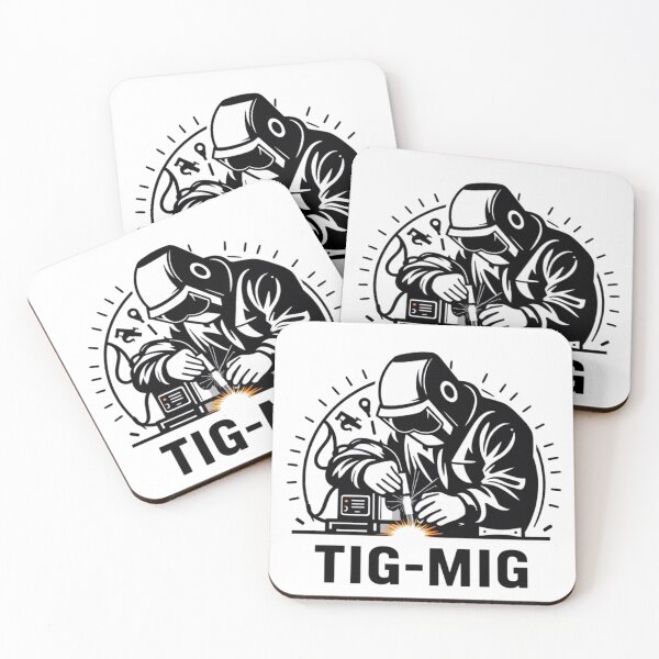 Item preview, Professional Welder Illustration with TIG-MIG Text designed and sold by Cloud-Riders.