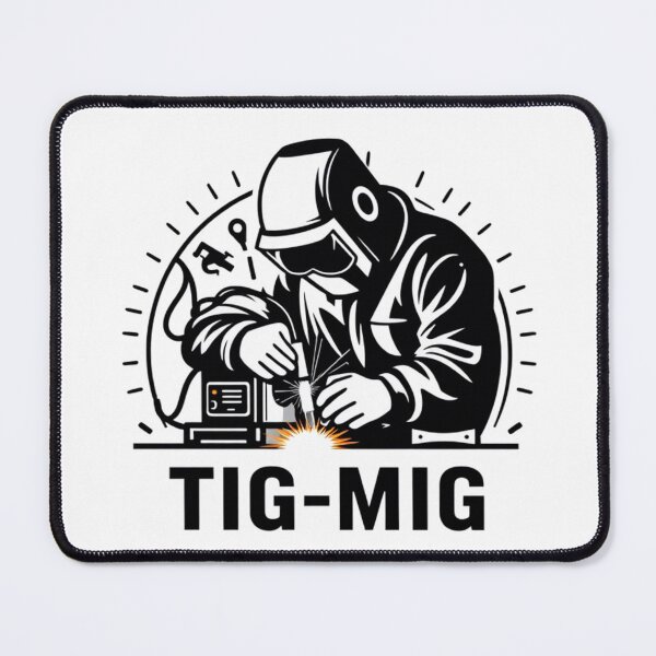 Item preview, Professional Welder Illustration with TIG-MIG Text designed and sold by Cloud-Riders.