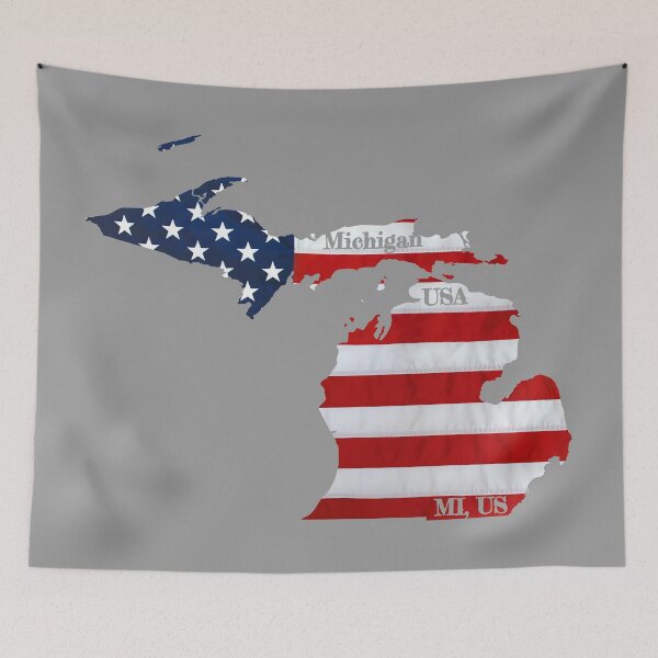 Item preview, American Flag Over Michigan Design designed and sold by PhilbonianDezin.