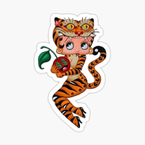 Artikel-Vorschau von Gepard Betty Boop, designt und verkauft von SilkAndSonnets.