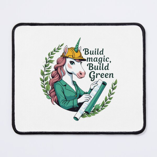 Item preview, Build Magic, Build Green – Eco-Architect Unicorn designed and sold by zoughlal.