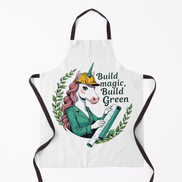 Item preview, Build Magic, Build Green – Eco-Architect Unicorn designed and sold by zoughlal.