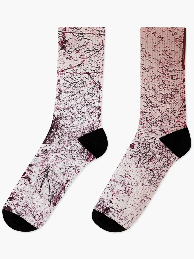 Thumbnail 1 of 5, Socks, First Spring Snow designed and sold by RiverDeeDesigns.